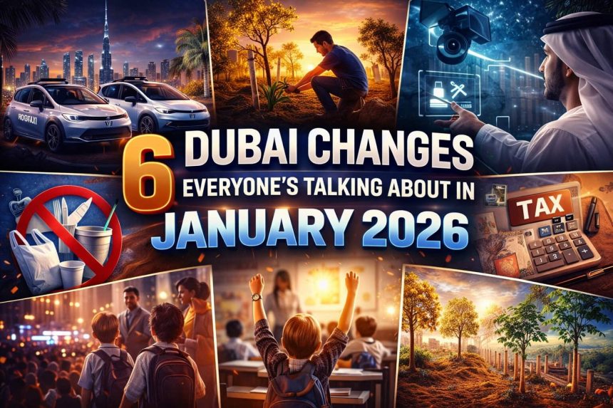 People are talking about six changes in Dubai in January 2026